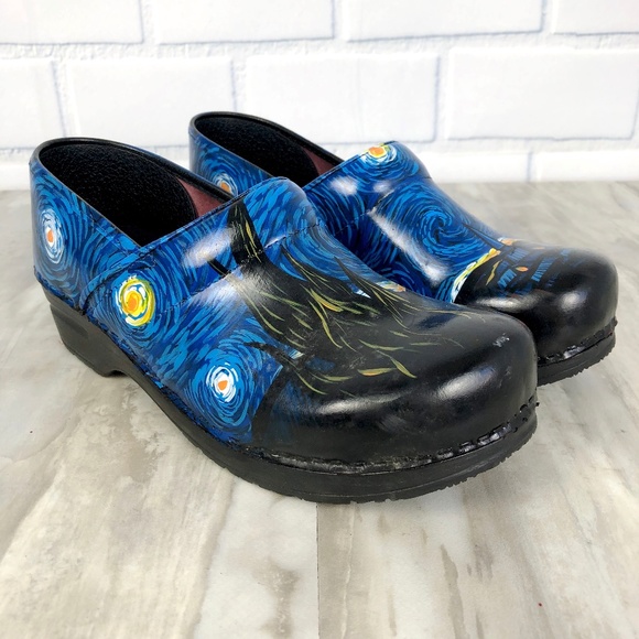 sanita hand painted clogs